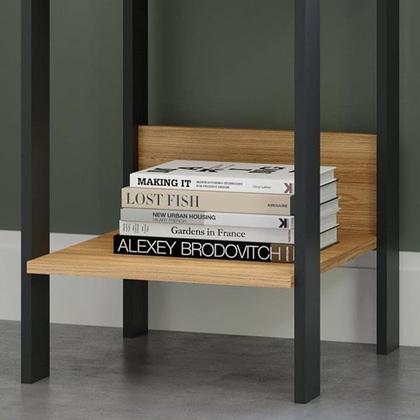 Imagem de Mesa de Apoio Industrial F14 Dalla Costa Freijó Preto