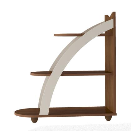 Imagem de Mesa de Apoio Lateral com Prateleiras Andes