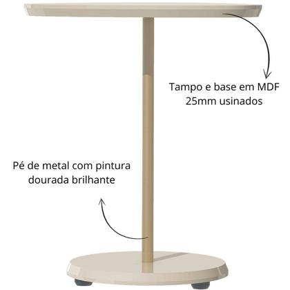 Mesa de Apoio Lateral Mesinha de Canto para Sofá e Cama Bel Alta - ARTELY Imagem de Mesa de Apoio Lateral Mesinha de Canto para Sofá e Cama Bel Alta