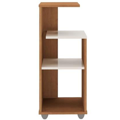 Imagem de Mesa de Apoio Lateral Multiuso - Bis Cinamomo/Off White