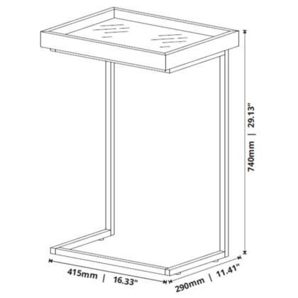 Imagem de Mesa de apoio lateral praticidade e desing para seu ambiente of
