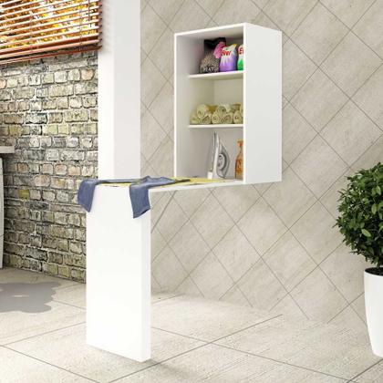 Imagem de Mesa de Apoio Retrátil Multiuso Branca AM3106 Tecnomóbili