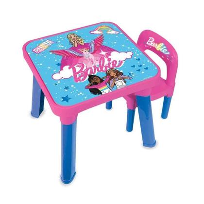 Imagem de Mesa De Atividades Com Cadeira Barbie Meninas Fun Brinquedos