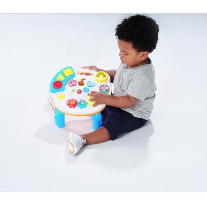 Imagem de Mesa De Atividades Educacional Infantil Pimpolho Branco/Azul