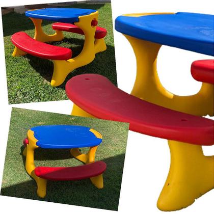 Imagem de Mesa de Atividades Infantil Bandeirante Recreio com Banco