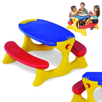 Imagem de Mesa de Atividades Infantil Bandeirante Recreio com Banco