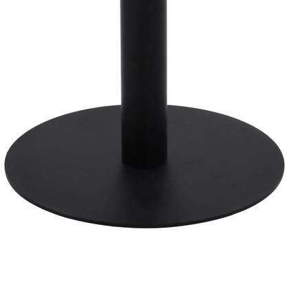 Imagem de Mesa de bistrô vidaXL marrom claro, redonda, MDF, perna de aço