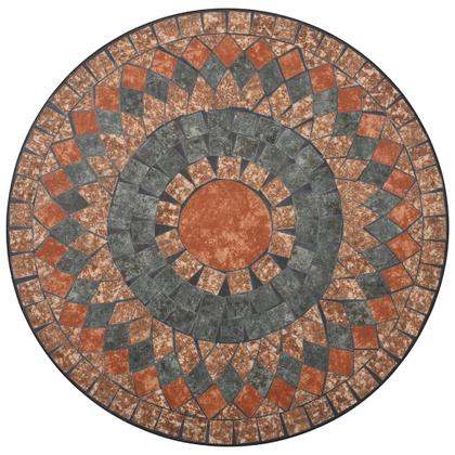 Imagem de Mesa de bistrô VidaXL Mosaic 60 cm com tampo de cerâmica e estrutura de ferro