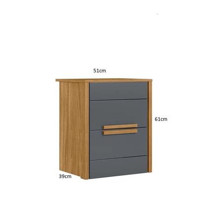 Imagem de Mesa de Cabeceira 02 Gavetas Dhara