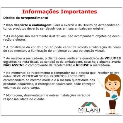 Imagem de Mesa de Cabeceira 04 Gavetas Presence 9070 Branco Demobile