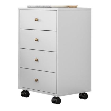 Imagem de Mesa de Cabeceira 04 Gavetas Presence 9070 Branco Demobile
