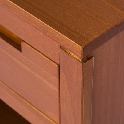 Imagem de Mesa de Cabeceira 1 Gaveta 1 Nicho Madeira Maciça Madma