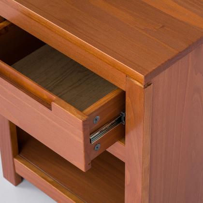 Imagem de Mesa de Cabeceira 1 Gaveta 1 Nicho Madeira Maciça Madma