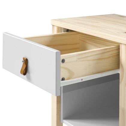 Imagem de Mesa de Cabeceira 1 Gaveta Íris CabeCasa MadeiraOriginals