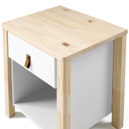 Imagem de Mesa de Cabeceira 1 Gaveta Íris CabeCasa MadeiraOriginals