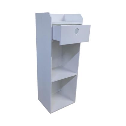 Imagem de Mesa De Cabeceira 1 Gavetas E Prateleira P/ Apartamento Apto compacto, pequeno, slim