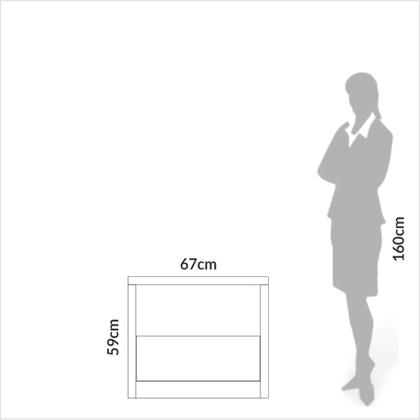 Imagem de Mesa de cabeceira 100% MDF com 01 Gaveta TW140 Dalla Costa