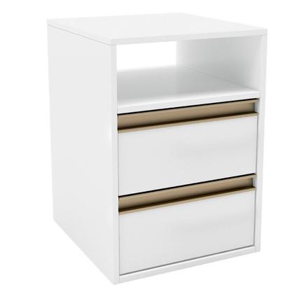 Imagem de Mesa de Cabeceira 2 Gavetas 100 MDF Select Belmax