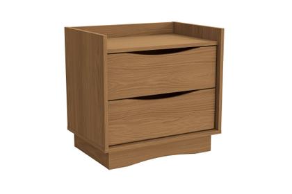 Imagem de Mesa De Cabeceira 2 Gavetas Canela Kappesberg Cor Marrom