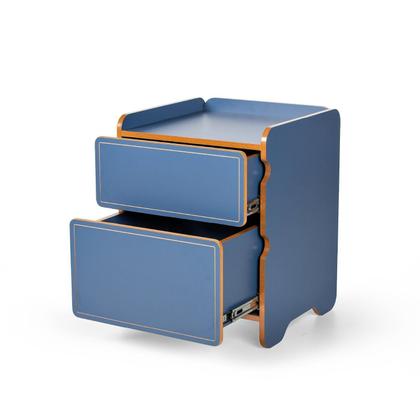 Imagem de Mesa de Cabeceira 2 Gavetas - Cindy C 45cm x P 45cm x A 58cm