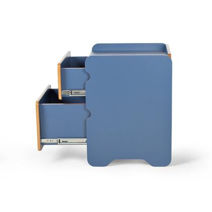 Imagem de Mesa de Cabeceira 2 Gavetas - Cindy C 45cm x P 45cm x A 58cm