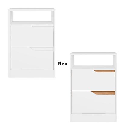 Imagem de Mesa de Cabeceira 2 Gavetas Flex Sole Albatroz