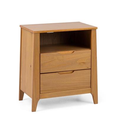 Imagem de Mesa de Cabeceira 2 Gavetas Madeira Maciça Frank