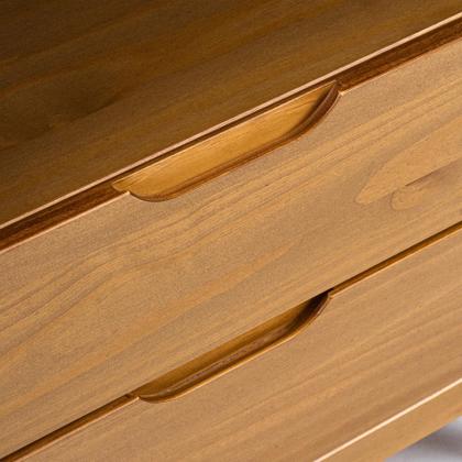 Imagem de Mesa de Cabeceira 2 Gavetas Madeira Maciça Frank