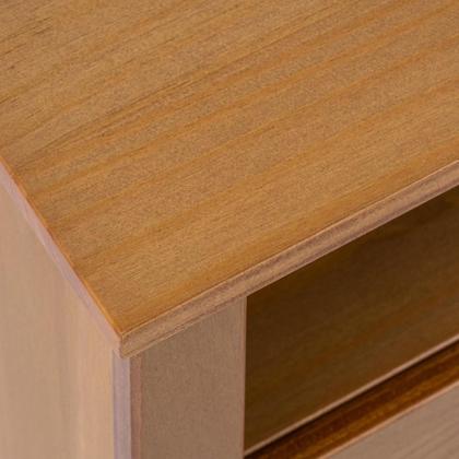 Imagem de Mesa de Cabeceira 2 Gavetas Madeira Maciça Frank