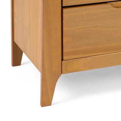 Imagem de Mesa de Cabeceira 2 Gavetas Madeira Maciça Frank