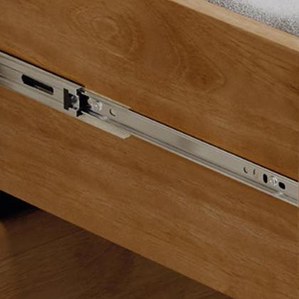 Imagem de Mesa de Cabeceira 2 Gavetas Madeira Maciça Zahav F06 Freijó - Lyam Decor