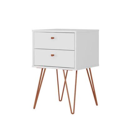 Imagem de Mesa de Cabeceira 2 Gavetas Retro Bled