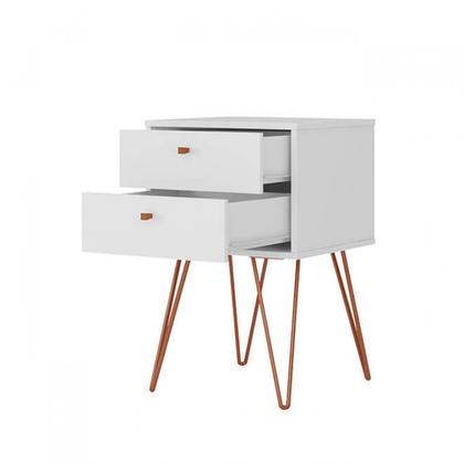 Imagem de Mesa de Cabeceira 2 Gavetas Retro Bled