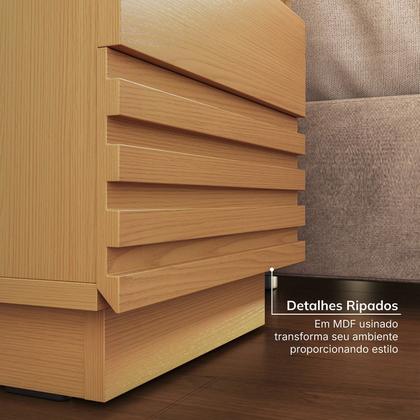 Imagem de Mesa de Cabeceira 2 Gavetas Samambaia CabeCasa MadeiraOriginals