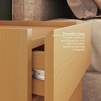 Imagem de Mesa de Cabeceira 2 Gavetas Samambaia CabeCasa MadeiraOriginals