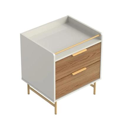 Imagem de Mesa de Cabeceira 2 Gavetas Yves Freijó e Off White