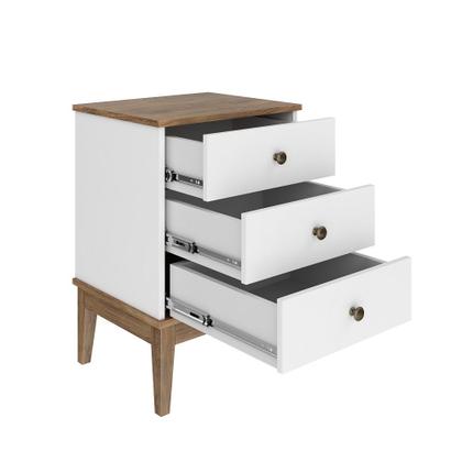 Imagem de Mesa de Cabeceira 3 Gaveta Colonial Movelbento