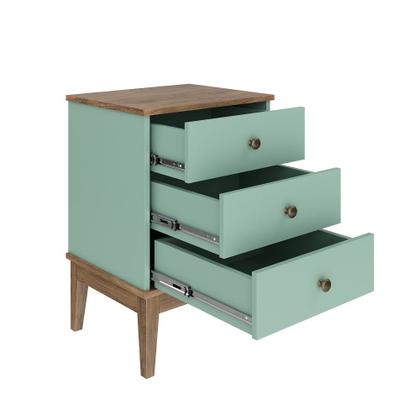 Imagem de Mesa de Cabeceira 3 Gaveta Colonial Movelbento