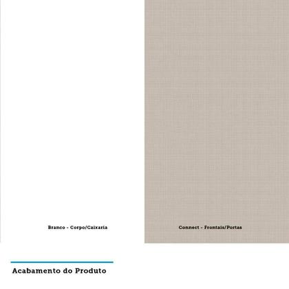 Imagem de Mesa De Cabeceira 3 Gavetas 40cm Branco C/Connect