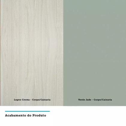 Imagem de Mesa de Cabeceira 3 Gavetas 40cm Estrutura Legno Crema Prime Plus Luciane Móveis