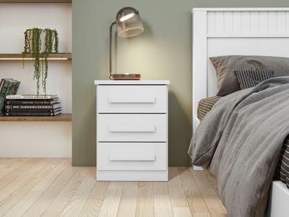 Imagem de Mesa de Cabeceira 3 Gavetas Baiao - Lopas