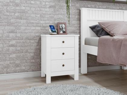 Imagem de Mesa de Cabeceira 3 Gavetas Maggiore New - Lopas