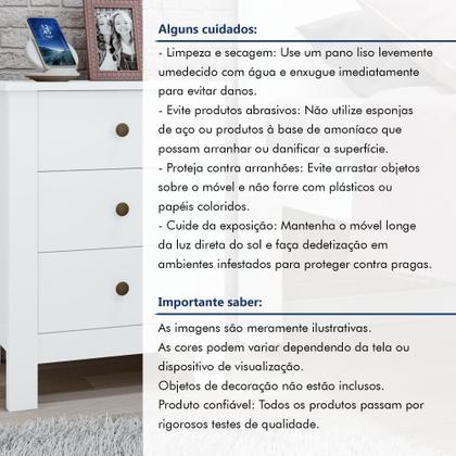 Imagem de Mesa de Cabeceira 3 Gavetas Maggiore New