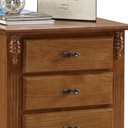 Imagem de Mesa de Cabeceira 4 Gavetas Pés Luiz XV 60404 Linz Móveis - Imbuia Glazer