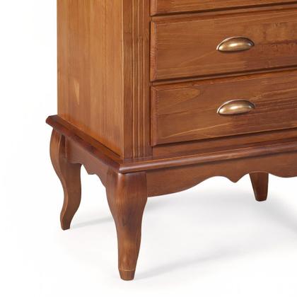 Imagem de Mesa de Cabeceira 4 Gavetas Pés Luiz XV Hannover 60817 Linz Móveis