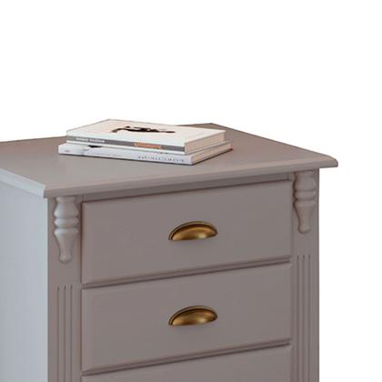 Imagem de Mesa de Cabeceira 4 Gavetas Pés Luiz XV Hannover 60817 Linz Móveis