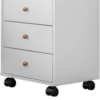 Imagem de Mesa De Cabeceira 4 Gavetas Presence D02 Branco - Mpozenato