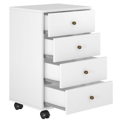 Imagem de Mesa de Cabeceira 4 Gavetas Presence