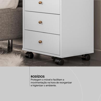 Imagem de Mesa de Cabeceira 4 Gavetas Presence