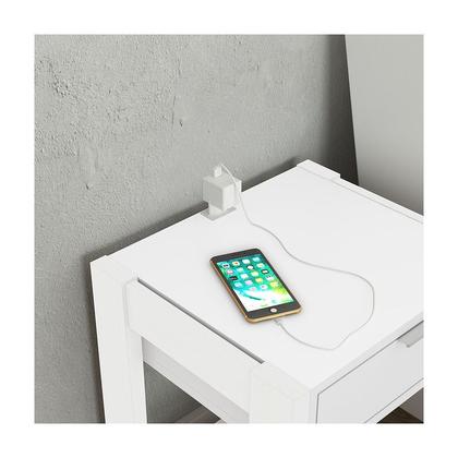 Imagem de Mesa de Cabeceira 41x54,5x35,5 cm Branco Tecnomobili